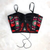 Dames Geborduurde Balochi Crop Cami Top