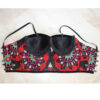 Dames Geborduurde Balochi Crop Cami Top