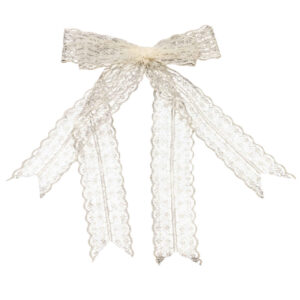 Dames Kant Haarstrik Clip Wit – Voor Alle Kapsels