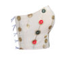 Dames Linnen Crop Cami Top met Pailletten Borduurwerk