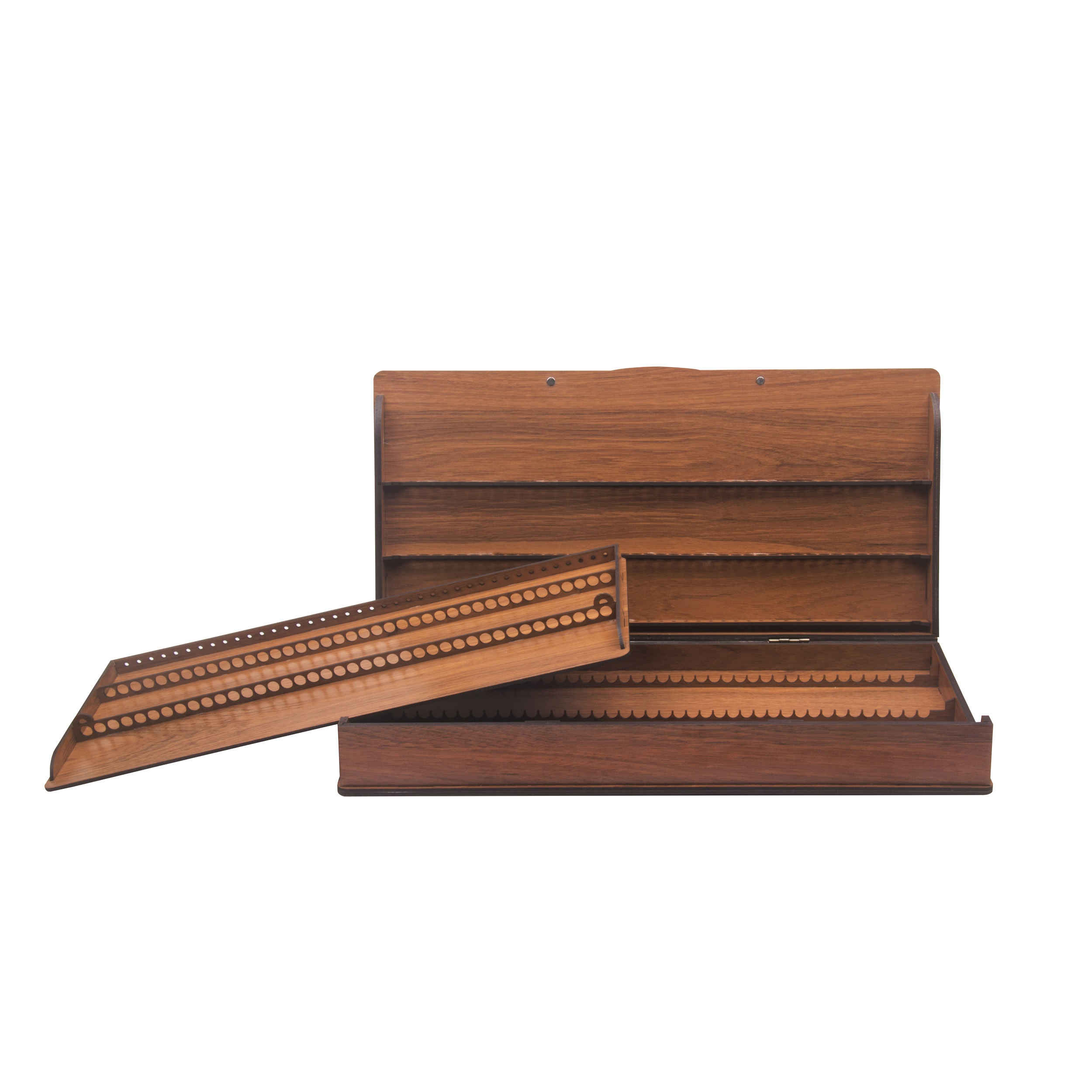 Houten 120-Kleuren Potlodendoos – Professionele Kwaliteitsopslag
