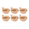 Milieuvriendelijke Houten Onderzetters in Vogeldesign 6-pack – Functionele & Boho Stijl
