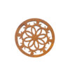 Duurzame Boho Houten Onderzetters 6-pack – Elegante Bescherming voor Glazen & Mokken