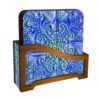 Iraanse Gedetailleerde Florale Houten Onderzetters 6-pack – Vierkante Culturele Charme