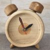 Minimalistische Ronde Houten Bureauklok