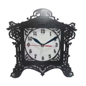 Houten Bureauklok – Klassieke Perzische Stijl Zwart