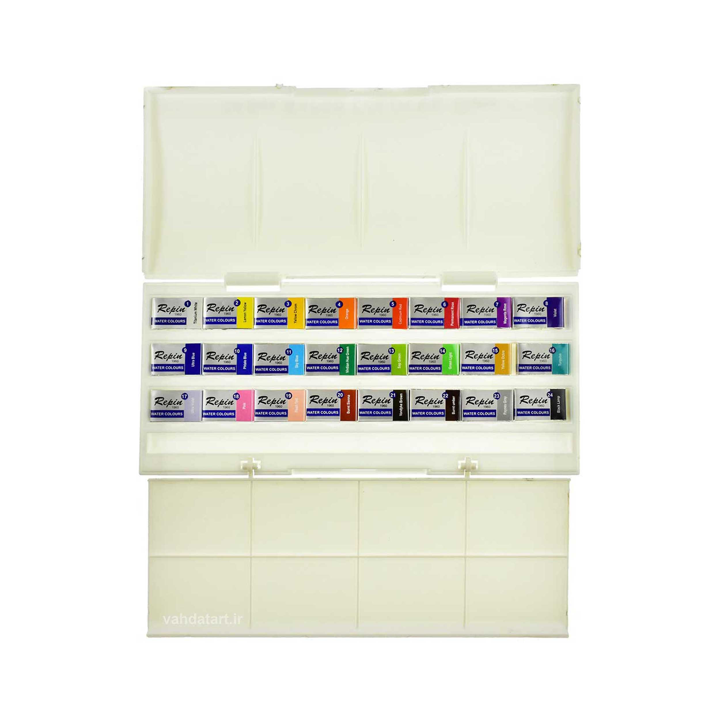 Repin Aquarelset – 24 Hoogwaardige Kleuren