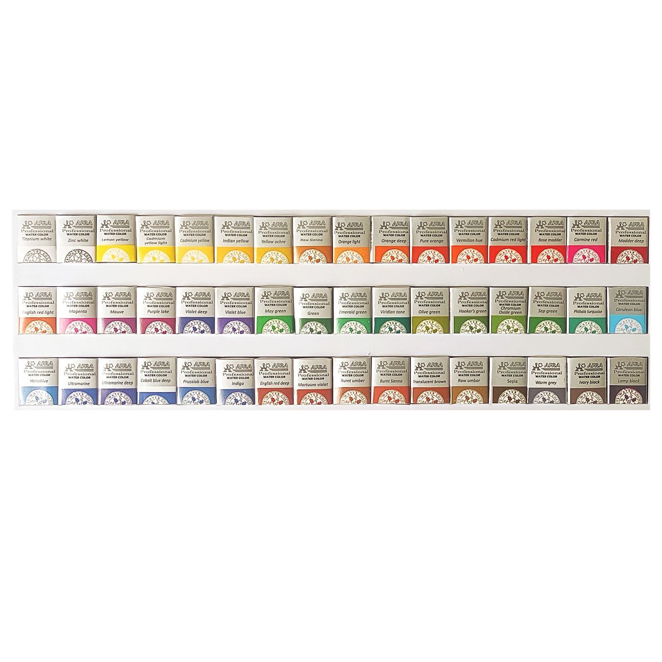 Afra Aquarelset 48 Kleuren – Premium Kwaliteit
