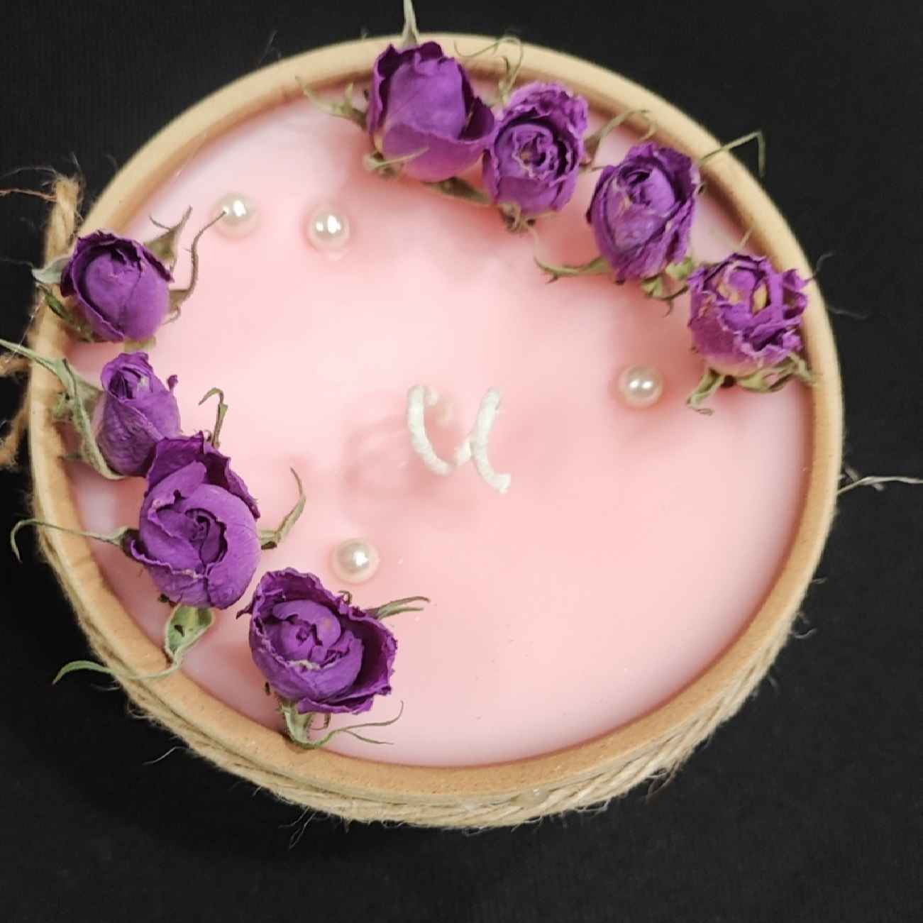 Aromatische Botanische Kaars in Aardewerken Pot – Roos