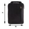Echt leren schoudertas crossbody – verstelbare band