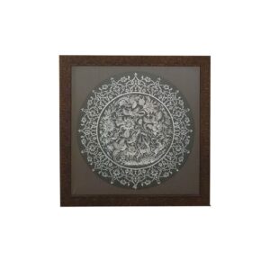 Vogel- en Bloemgravure in Messing Wandlijst – Tijdloos Ontwerp