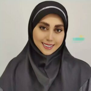 Zwarte Brojerd Hoofddoek met Grijze Hoofdband
