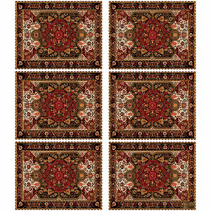 Blooming Beauty Placemat – Bloemenelegantie voor Elke Maaltijd (Set van 6)