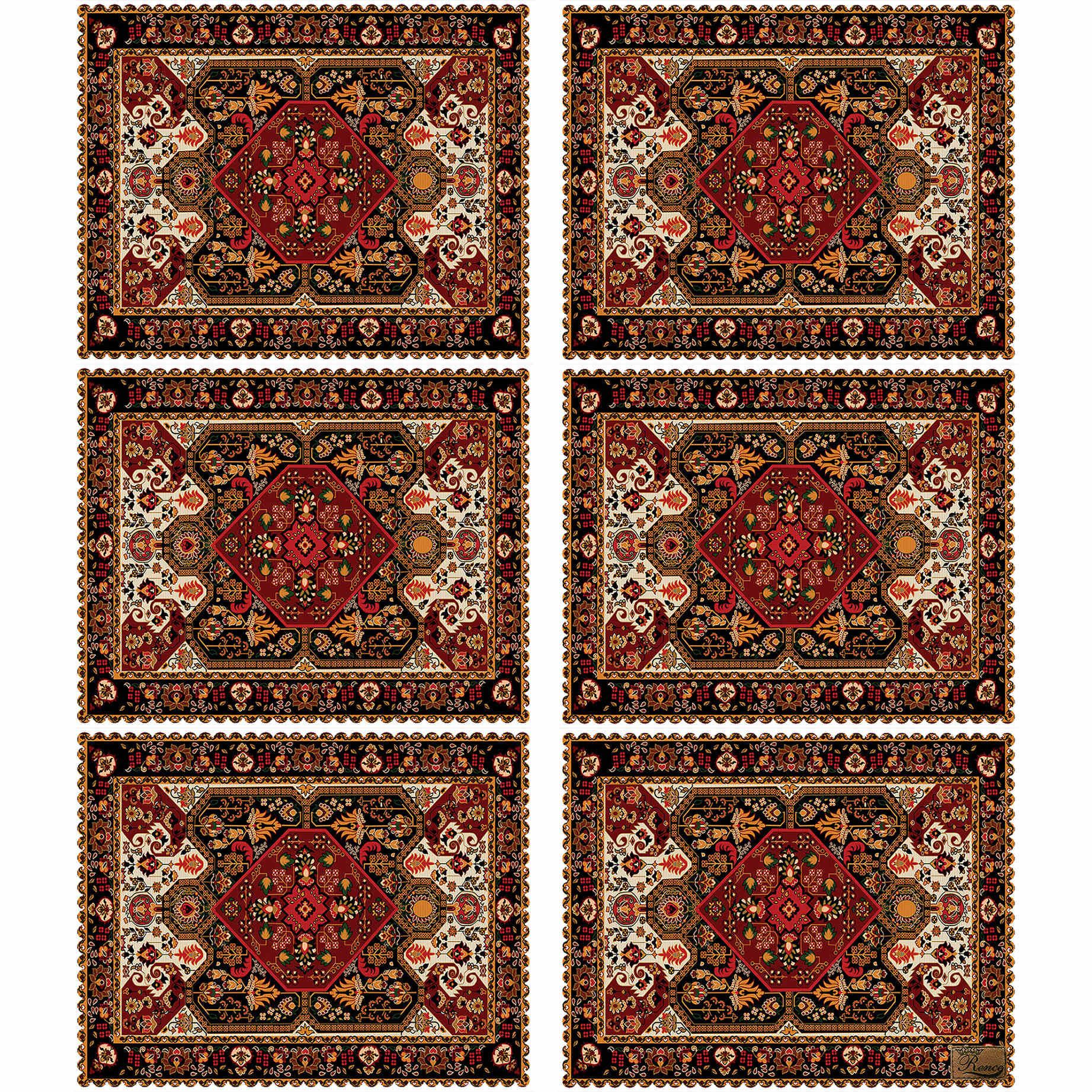 Blooming Beauty Placemat – Bloemenelegantie voor Elke Maaltijd (Set van 6)