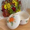 Keramische Suikerpot met Zachte Kleuren en Elegante Bloemenontwerpen