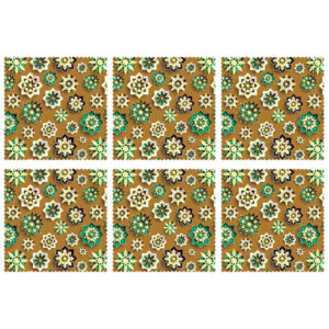 Chique Abstracte Geometrie Placemat Groen (Set van 6)