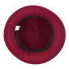 Klassieke Fedora hoed – Crimson rood vilt