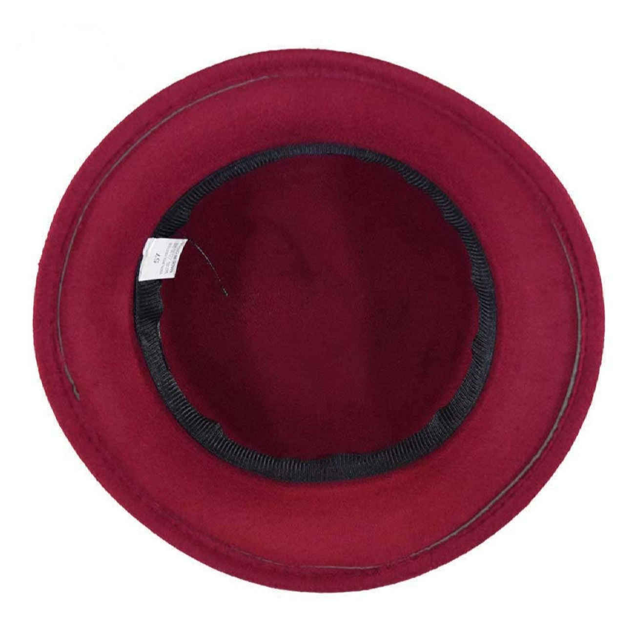 Klassieke Fedora hoed – Crimson rood vilt