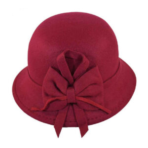Klassieke Fedora hoed – Crimson rood vilt