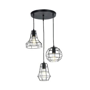 Hedendaagse Metaal Cluster Hanglamp – Elegant en Gedurfd