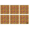 Decoratieve Bloemenprint Placemat – Perfect voor Tafeldecoratie (Set van 6)