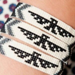 Kralenarmband voor Heren met Adelaar Ontwerp