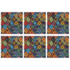 Elegante katoenen placemats met Perzisch motief set van 6