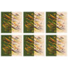 Perzische Kalligrafie Placemats – Groene Stof (Set van 6)
