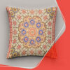 Fluwelen kussenhoes met geometrisch design – Een culturele touch (2x)