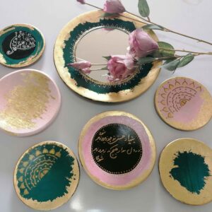 Exquise Perzische Haft Seen Servies Groen