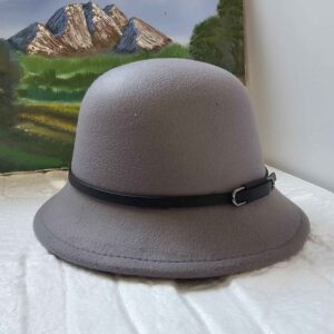 Fedora Chapeau Hoed met Riem – Grijs Vilt