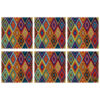 Geometrische Diamantontwerp Placemat (Set van 6)