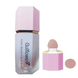 GulFlower Vloeibare Blush – Vlekkeloze Blending, Zachte Sponsapplicator, Nr. 04 (Set van 2)