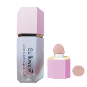 Gulflower Vloeibare Blush – Gemakkelijk aan te Brengen Wangkleur met Sponsapplicator – Nr. 01 (Set van 2)