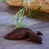 Handgesneden Houten Kam met Walvis-ontwerp