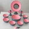 Handgemaakte Minimalistische Roze Haft Seen Set