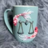 Handgemaakte Keramische Mok met Vissen Symbool