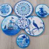 Handgemaakte Haft Seen Set – Geometrisch & Vogel Groen