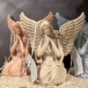Handgemaakte Sculptuurkaars – Slaapengel (3 stuks)