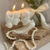 Handgemaakte Sculptuurkaars – Romeo en Julia (3 Stuks)
