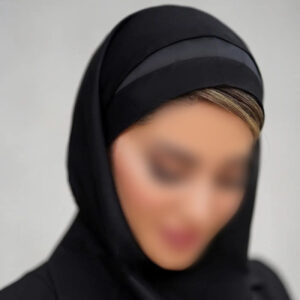 Kleurrijke Maghnaeh Hoofddoek van Tetron Stof
