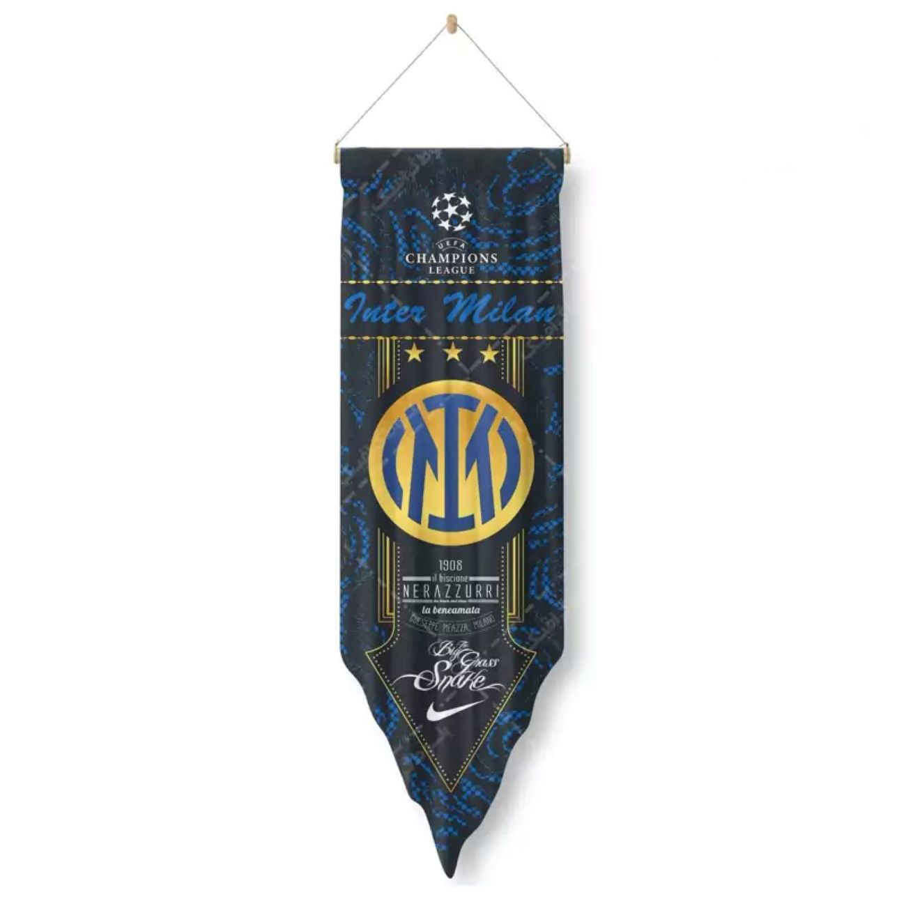Inter Milan FC Fan Muurvlag – Persoonlijk Ontwerp