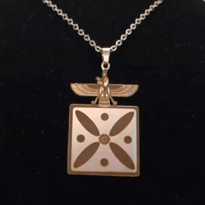 Iraanse Faravahar Ketting – RVS Mannen