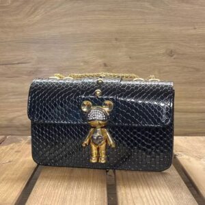 Leren Schoudertas met Kettingriem – Chic en Elegant