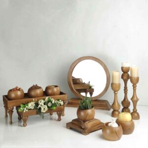 Luxe 12-delige Haft Seen set van hout – Nowruz