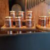 Nano-Coated Koperen Specerij Pot met Standaard (6 Stuks)