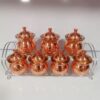 Nano-Coated Koperen Specerij Pot met Deksel (7 Stuks)