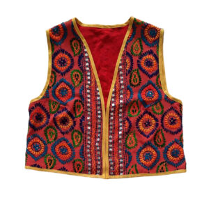Naaldwerk Geborduurd Vest met Bloemenontwerp voor Vrouwen