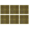 Perzische Decoratieve Placemats - Geel Geometrisch (Set van 6)
