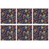 Perzische Placemats - Blauw Bloemenpatroon (Set van 6)